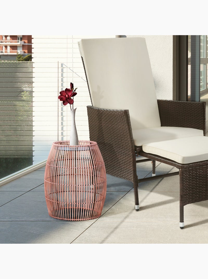 Table d'appoint de jardin en bambou, 51cm, Marron Marron - Kiabi