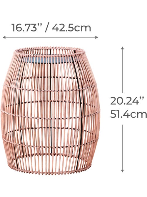 Table d'appoint de jardin en bambou, 51cm, Marron - Kiabi Table d'appoint de jardin en bambou, 51cm, Marron - Kiabi