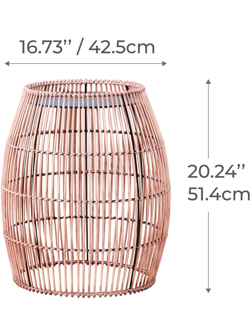 Table d'appoint de jardin en bambou, 51cm, Marron Marron - Kiabi