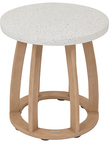 Table d'appoint de jardin en bois d'eucalyptus LEMINDO
