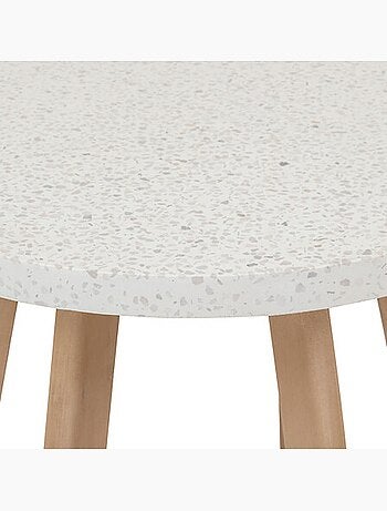 Table d'appoint de jardin en bois d'eucalyptus LEMINDO