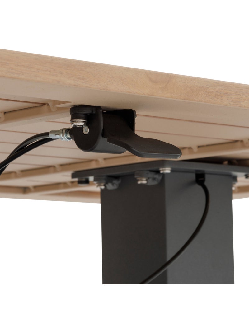 Table d'appoint de jardin en bois d'eucalyptus LEMINDO Beige - Kiabi