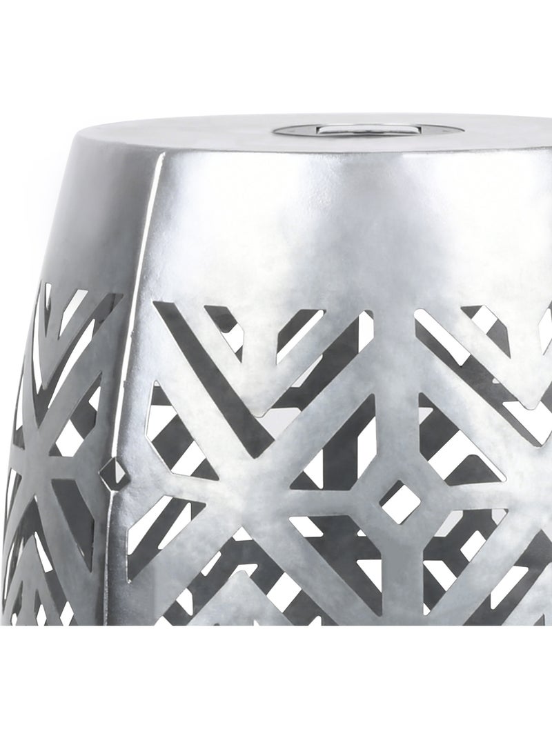 Table d'appoint de jardin en métal avec LED, 46cm, Gris Gris - Kiabi