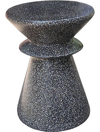 Table d'appoint de jardin ronde effet terrazzo ALTURIO