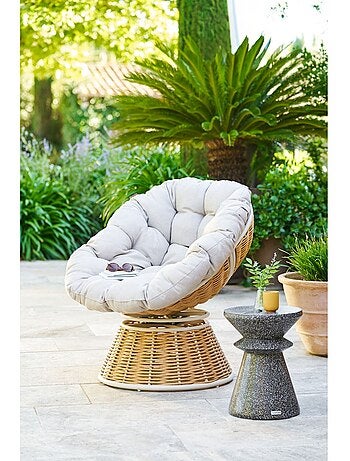 Table d'appoint de jardin ronde effet terrazzo ALTURIO