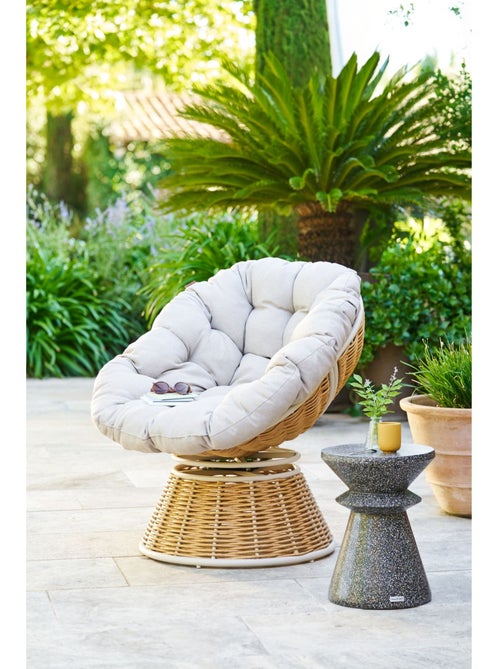 Table d'appoint de jardin ronde effet terrazzo ALTURIO - Kiabi