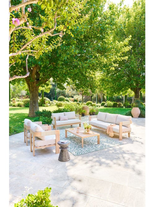 Table d'appoint de jardin ronde effet terrazzo ALTURIO - Kiabi