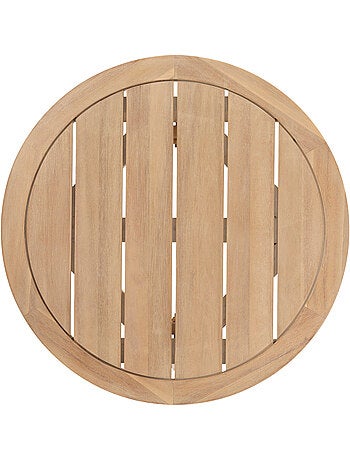 Table d'appoint de jardin ronde en acacia PAPOUASIE