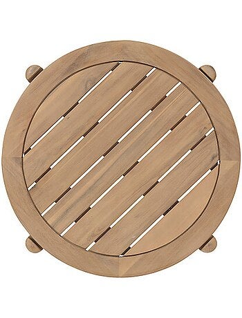Table d'appoint de jardin ronde en acacia PAPOUASIE