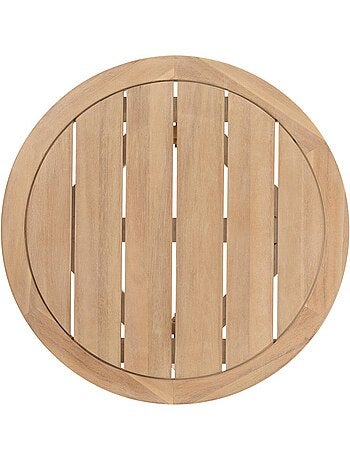 Table d'appoint de jardin ronde en acacia PAPOUASIE