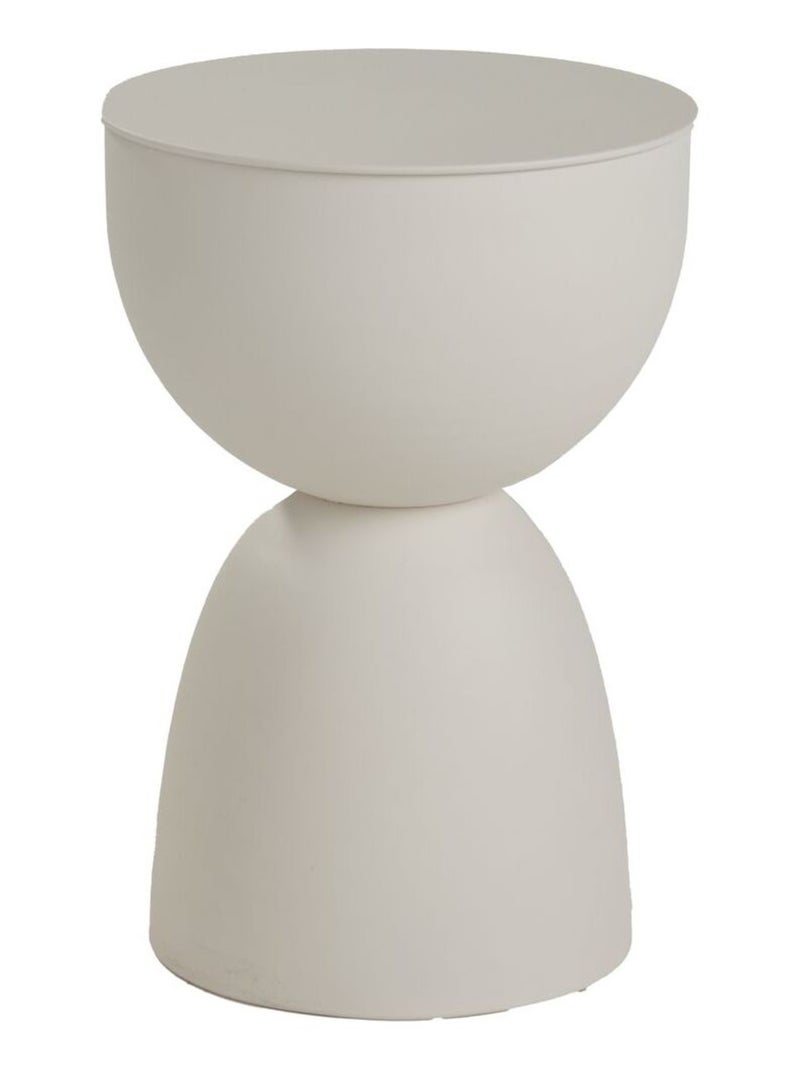 Table d'appoint rond en métal MATCHA Blanc - Kiabi