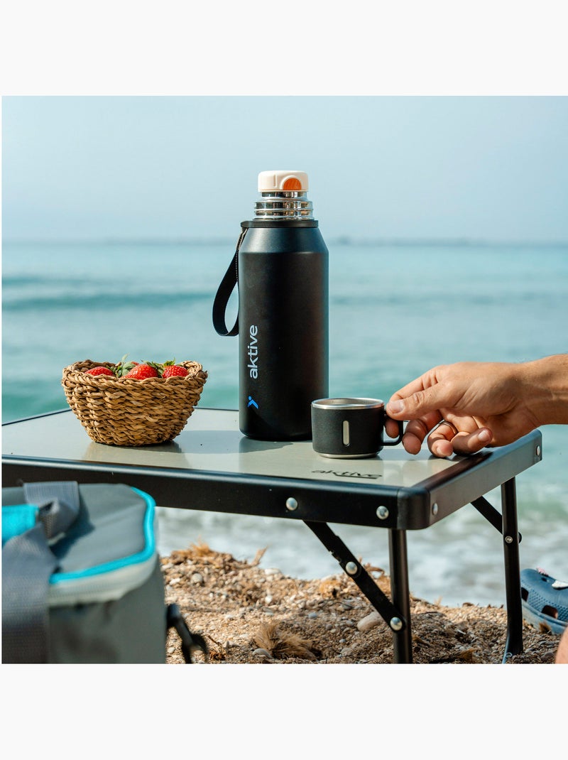 Table de camping basse pliante aktive Gris - Kiabi