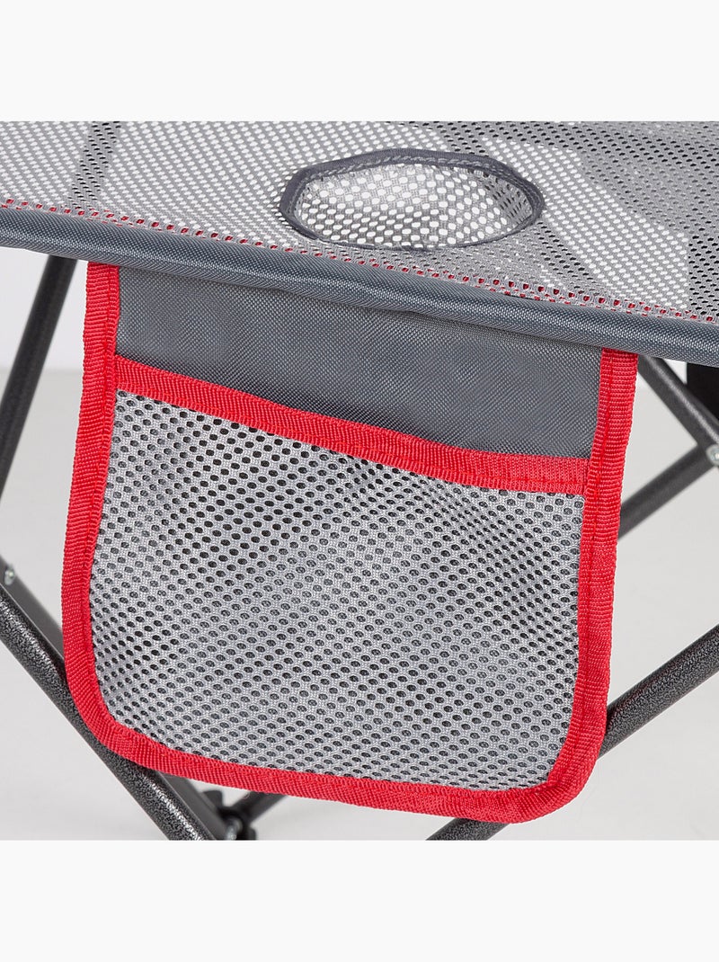 Table de camping pliante avec porte-gobelets et poche aktive Gris - Kiabi