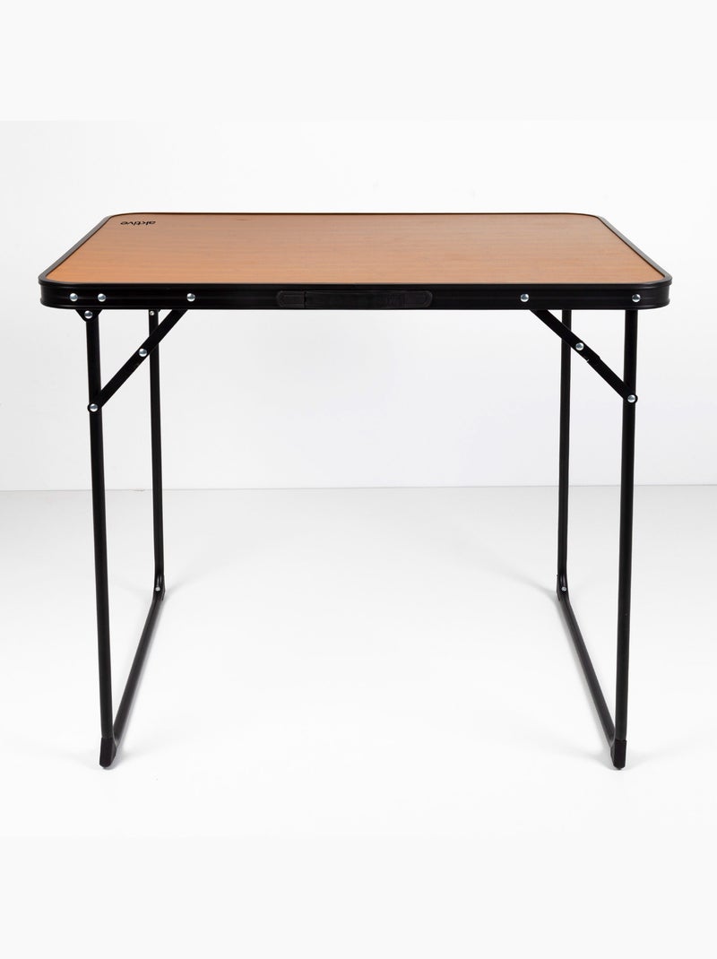 Table de camping pliante en bambou avec poignée de transport aktive Bois naturel - Kiabi
