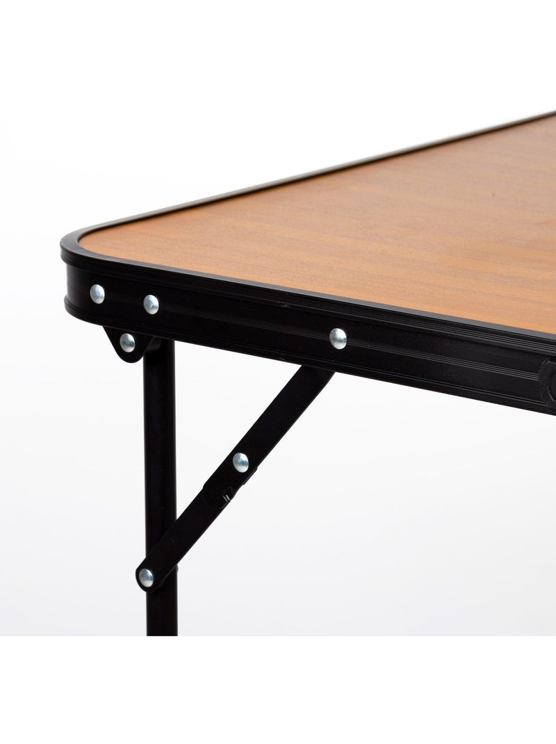 Table de camping pliante en bambou avec poignée de transport aktive Bois naturel - Kiabi