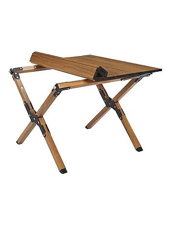 Table de camping pliante MARIPOSA effet bois