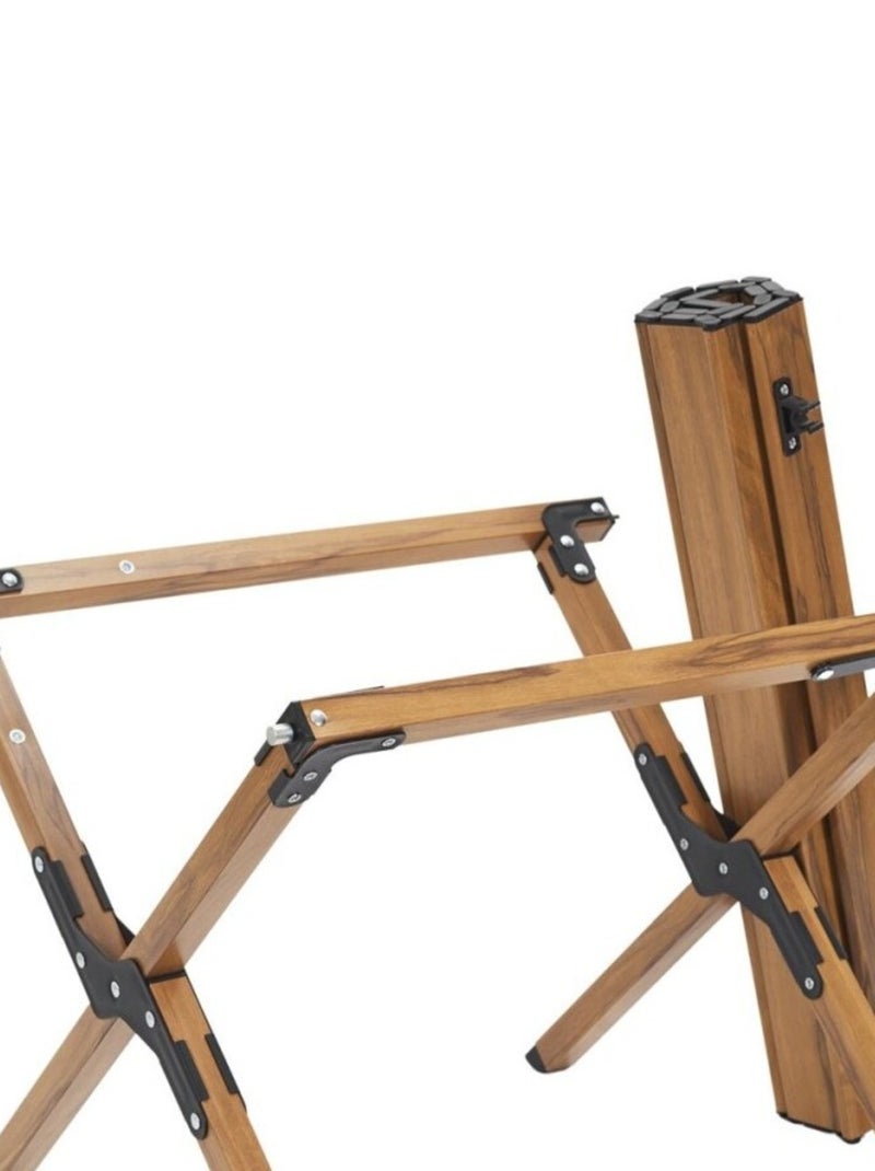 Table de camping pliante MARIPOSA effet bois Marron - Kiabi