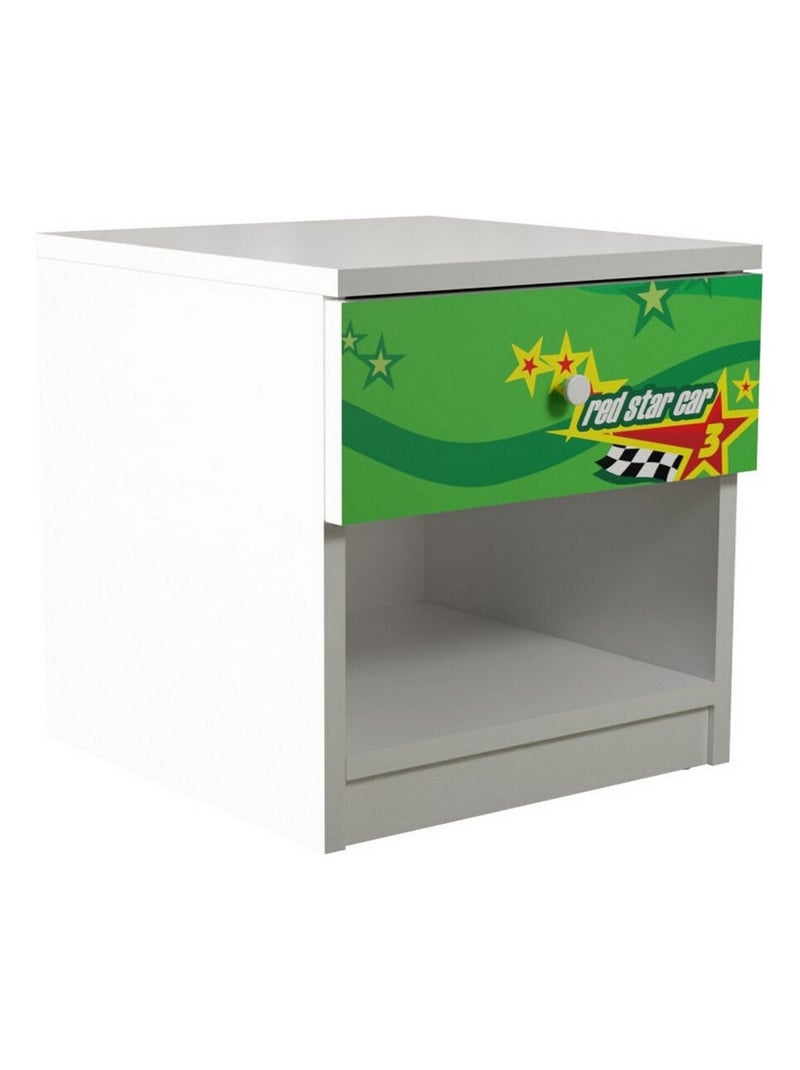 Table De Chevet - Red Star Car Rouge - Kiabi