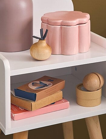 Table de chevet chambre enfant décor bois Nephos