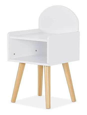 Table de chevet chambre enfant décor bois Nephos