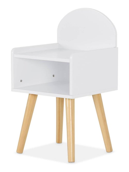 Table de chevet chambre enfant décor bois Nephos - Kiabi