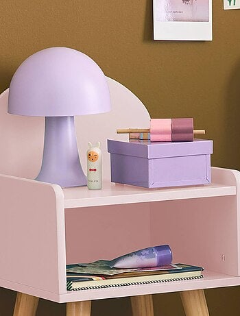 Table de chevet chambre enfant décor bois Nephos