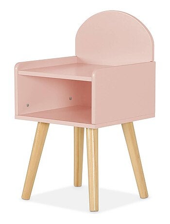 Table de chevet chambre enfant décor bois Nephos