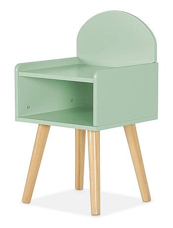 Table de chevet chambre enfant décor bois Nephos