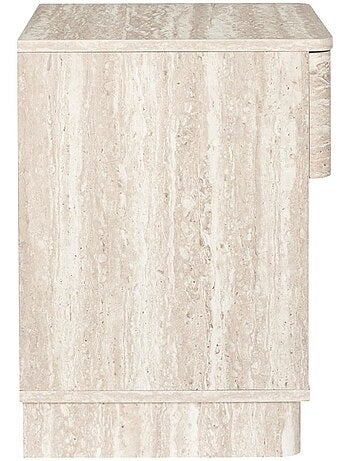 Table de chevet contemporaine 1 tiroir coloris beige