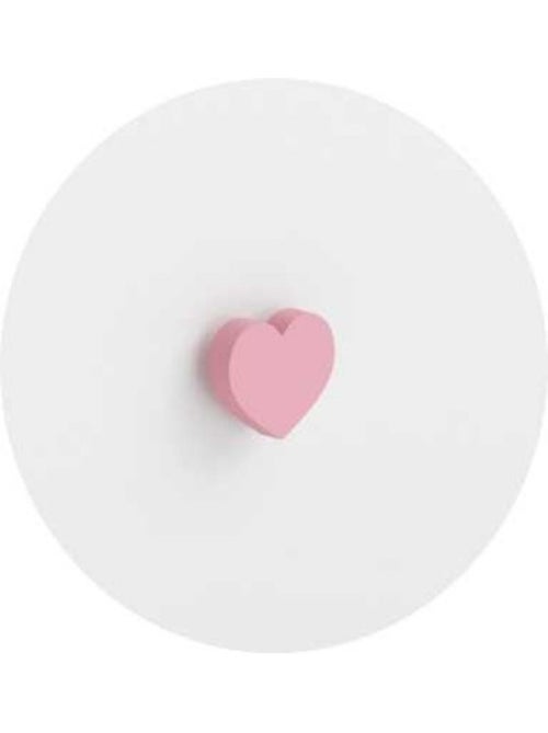 Table de chevet  emi - poignée rose en forme de coeur - Kiabi