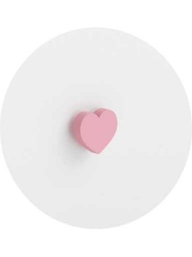 Table de chevet  emi - poignée rose en forme de coeur Blanc - Kiabi