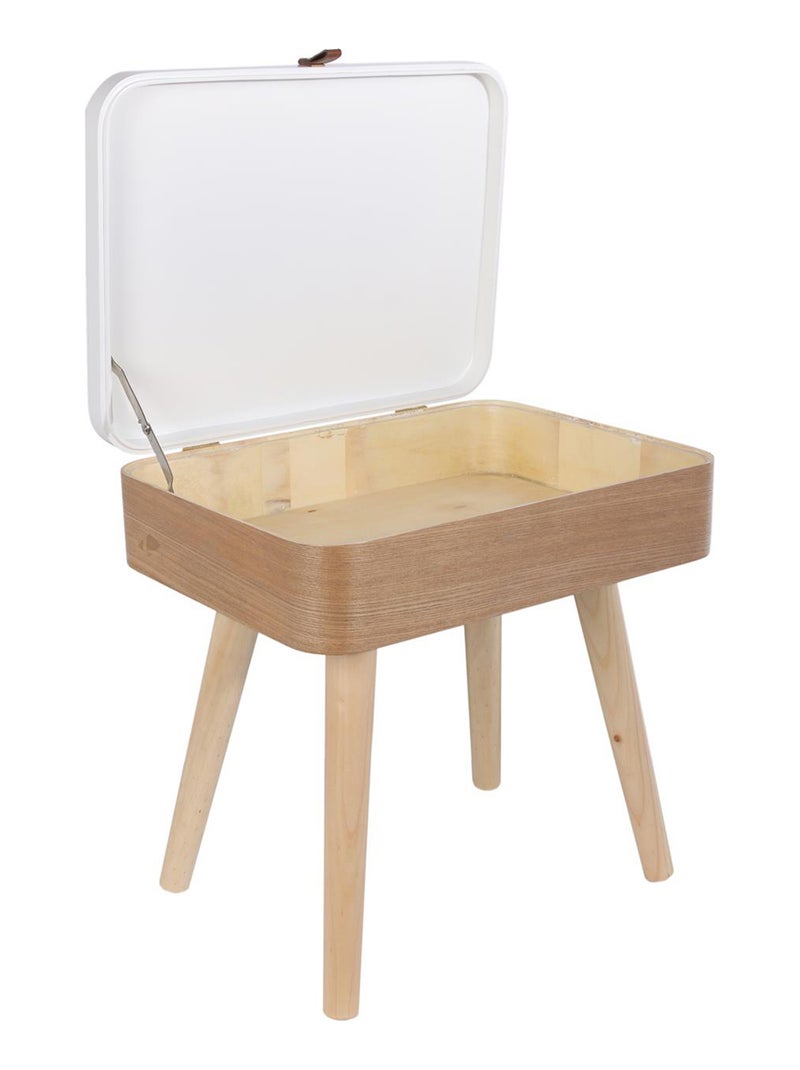 Table de chevet en bois à tiroir collection ELIN Marron - Kiabi