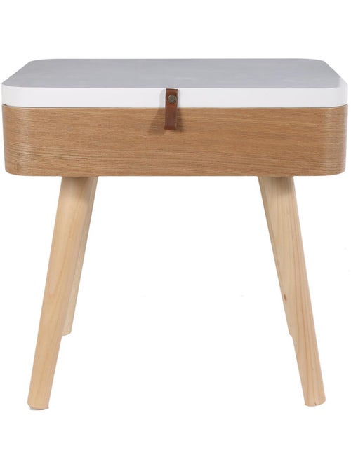 Table de chevet en bois à tiroir collection ELIN - Kiabi