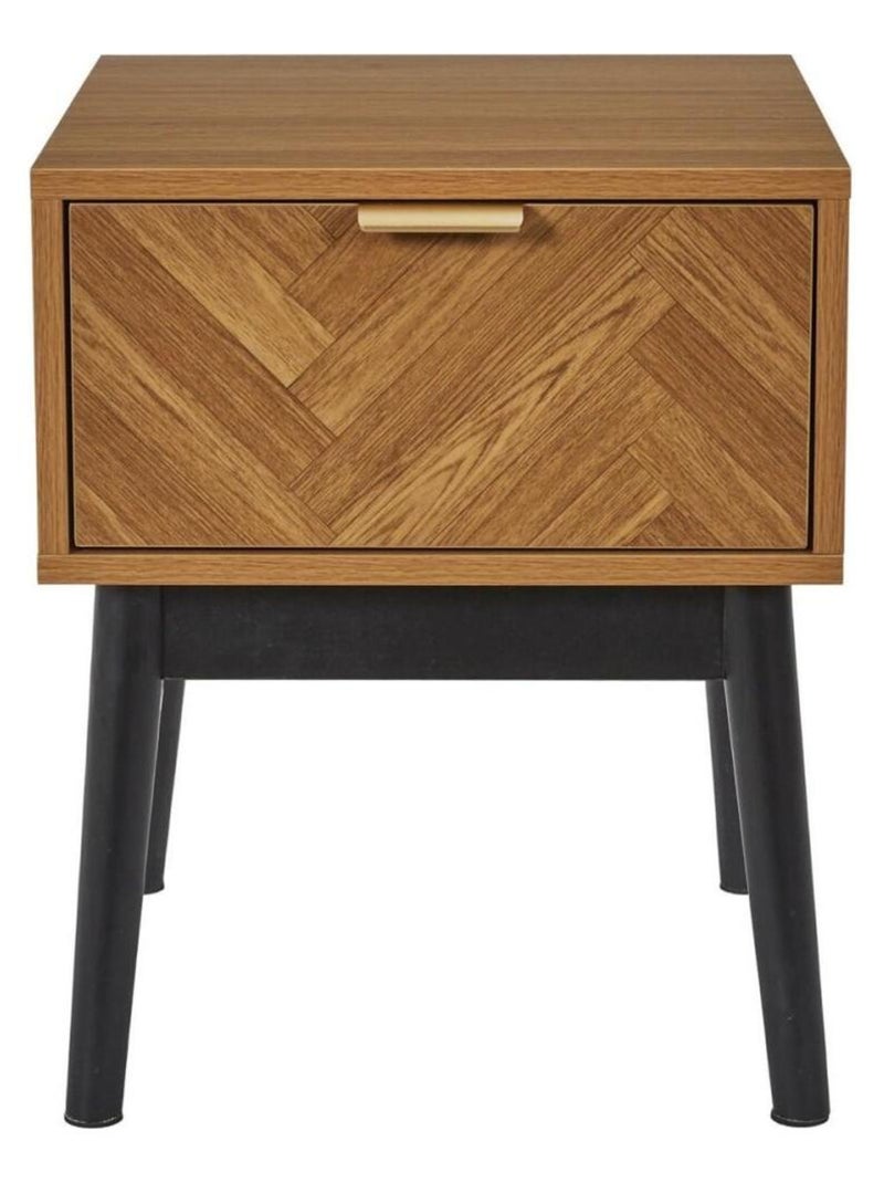 Table de chevet en bois FELIX Marron - Kiabi