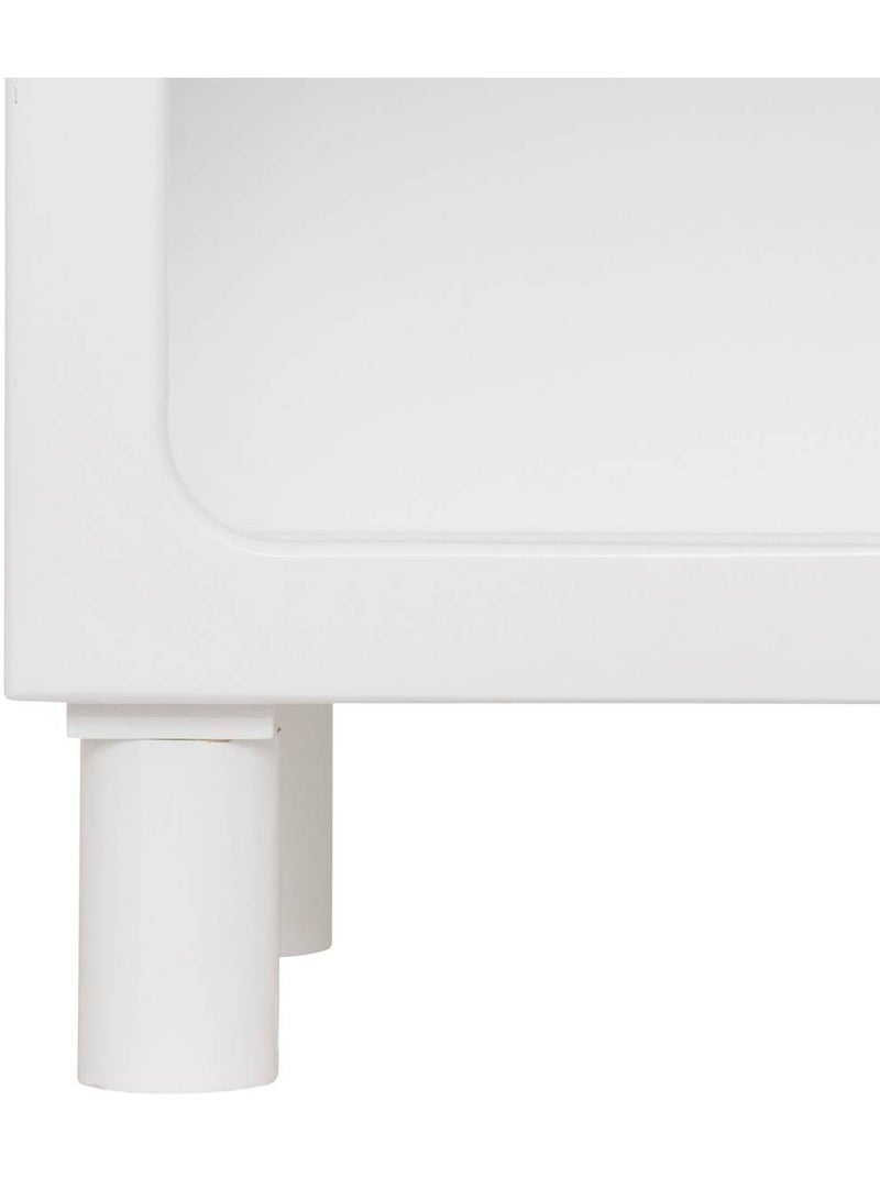 Table de chevet enfant 1 niche organique en pin tara Blanc - Kiabi