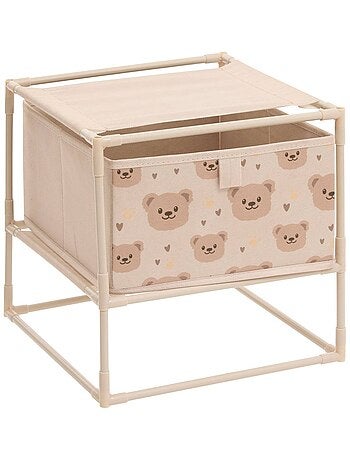 Table de chevet enfant 1 tiroir ourson tissa