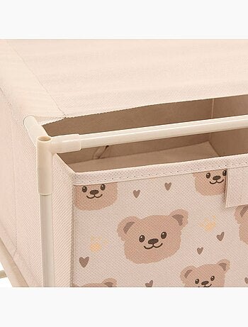 Table de chevet enfant 1 tiroir ourson tissa