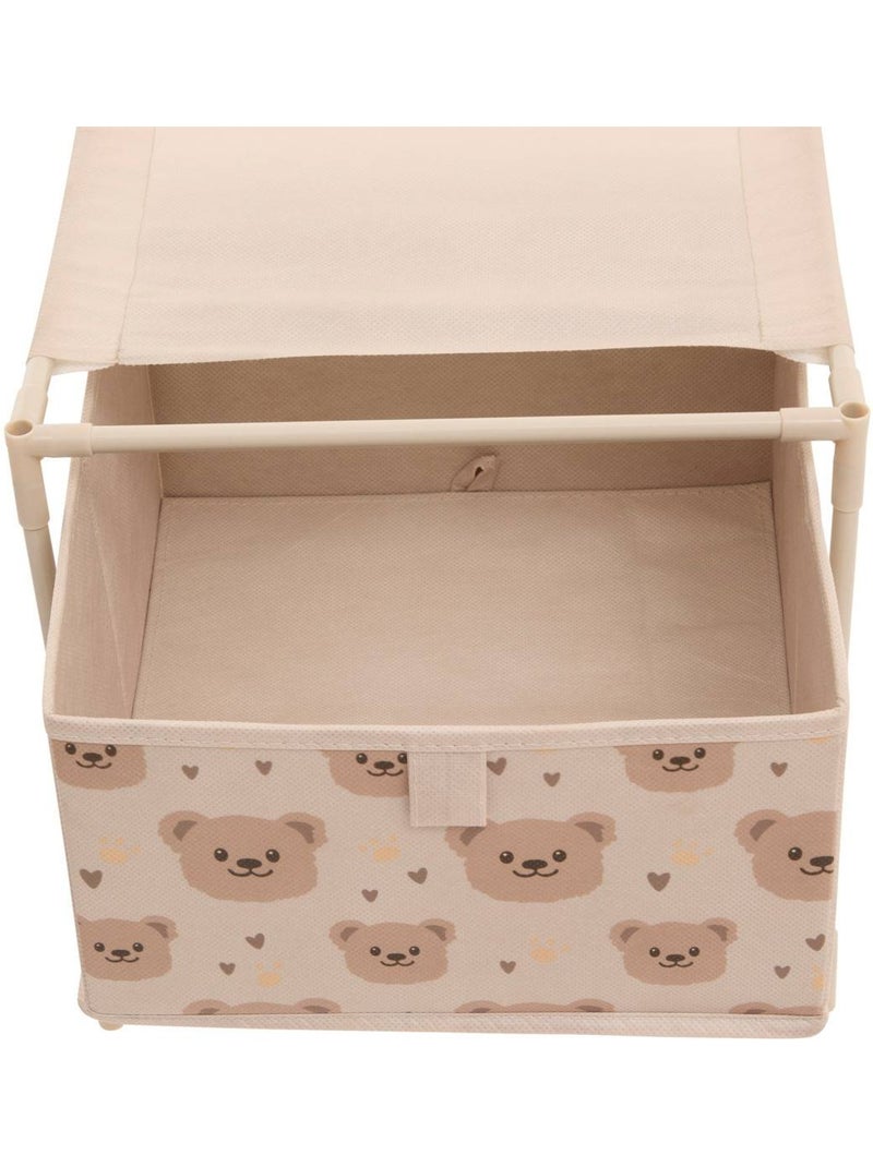 Table de chevet enfant 1 tiroir ourson tissa Beige - Kiabi