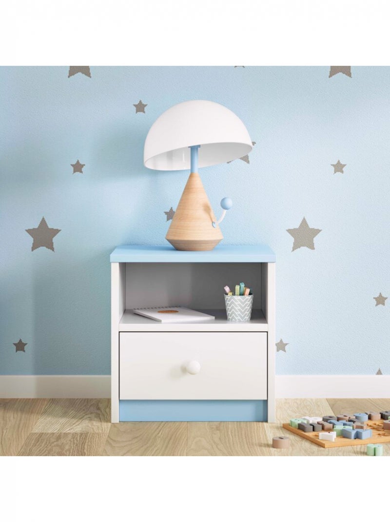 Table de Chevet Enfant Bleu clair - Kiabi