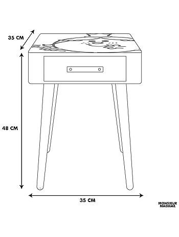 Table de chevet enfant MONSIEUR MADAME
