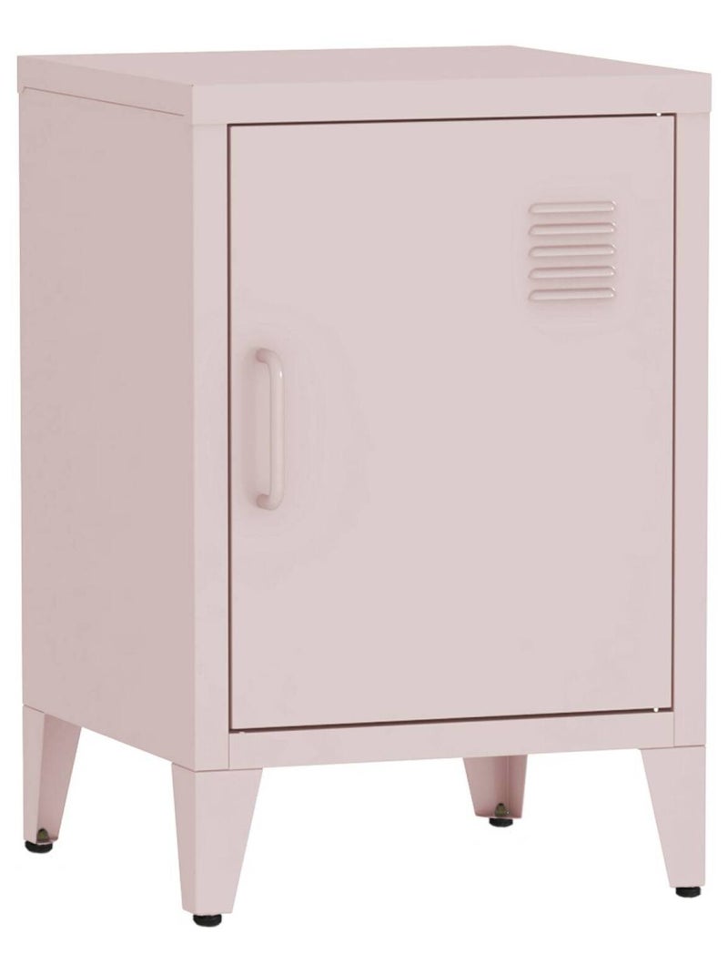 Table de chevet industrielle 1 porte Soho Rose - Kiabi