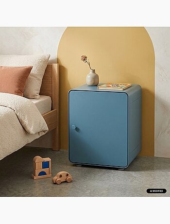 Table de chevet industrielle acier 1 porte tribeca