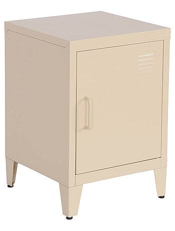 Table de chevet industrielle métal 1 porte (lot de 2) Soho