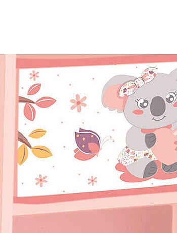 Table de chevet Koala pour enfant avec tiroir H.36 X L.33 X P.30 cm