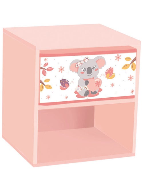 Table de chevet Koala pour enfant avec tiroir H.36 X L.33 X P.30 cm - Kiabi