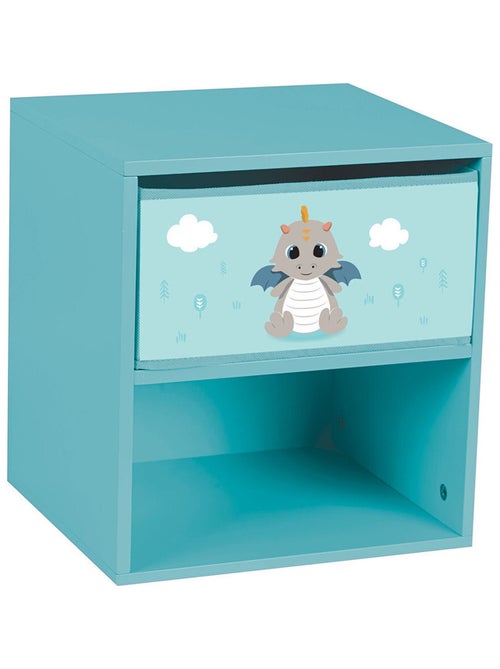 Table de chevet Léon le Dragon pour enfant avec tiroir H.36 X L.33 X P.30 cm - Kiabi