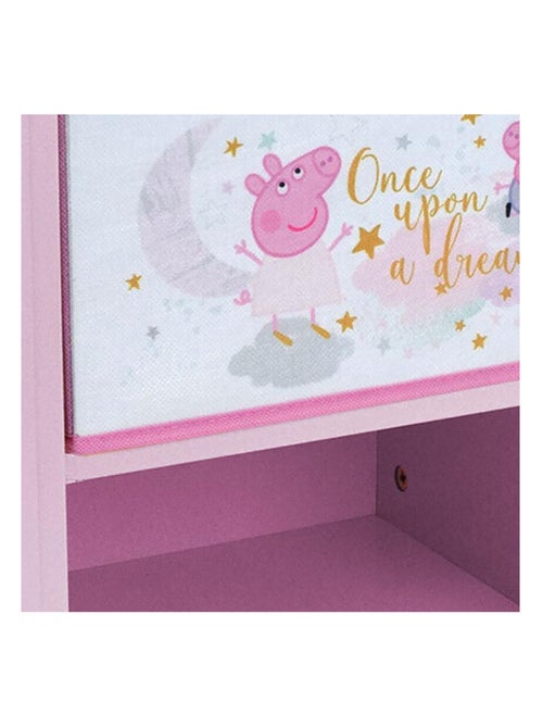 Table de chevet Peppa pig once upon a dream rose pour enfant avec tiroir H.36 X L.33 X P.30 cm - Kiabi
