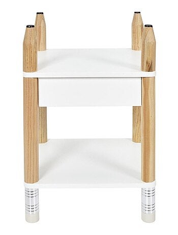 Table de chevet pour enfant blanche