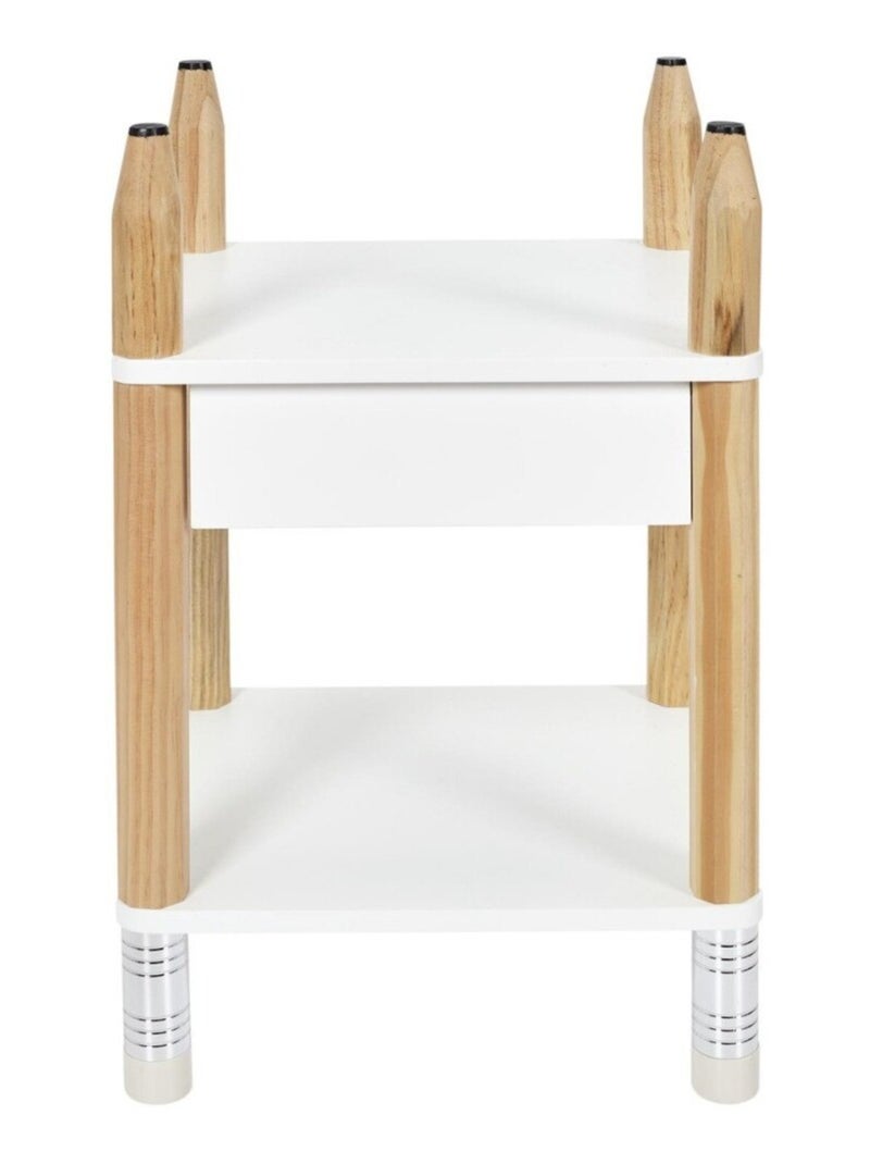 Table de chevet pour enfant blanche Blanc - Kiabi
