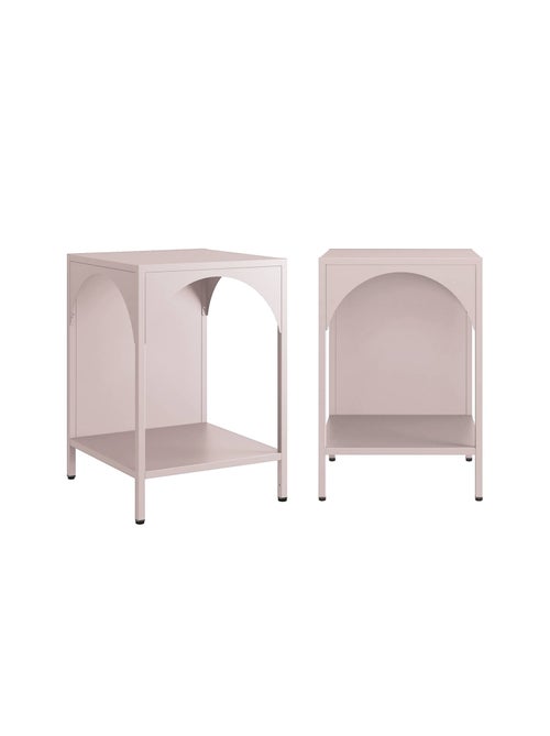 Table de chevet, table d'appoint industrielle métal (lot de 2) Soho - Kiabi